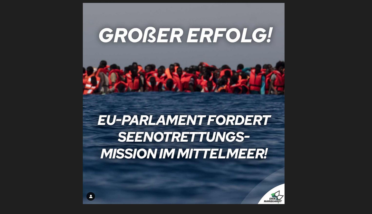 Europaparlament fordert Seenotrettungsmission im Mittelmeer