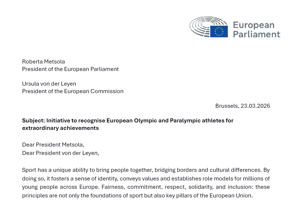 Offener Brief: Fordern goldene Medaille für EU-Athlet*innen